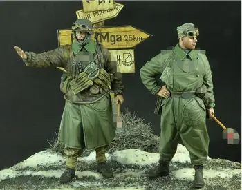 1/35 1942 kareiviai laimingas žaislas Dervos modelis Miniatiūrinis rinkinys nedažytas