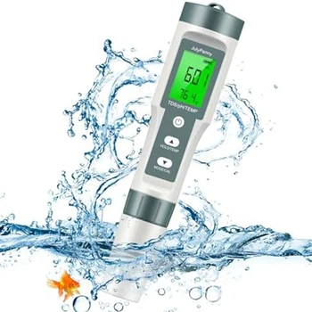 1 vnt tds / ph / temperatūros PH vandens skaitiklis, kaip parodyta ABS vandens kokybės skaitmeninis PH testeris su ATC, PH Tdswater testeris