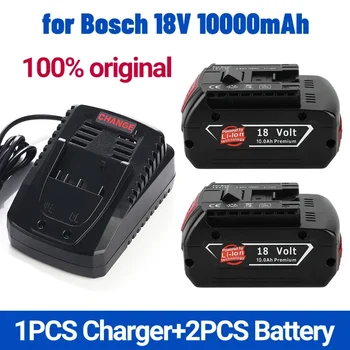 18V 10000mAh Pakaitinė baterija Bosch Professional System akumuliatoriniams įrankiams BAT609 BAT618 GBA18V80 21700 akumuliatorius