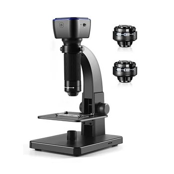 2000X Biologinis skaitmeninis mikroskopas Wifi USB mikroskopas su skaitmeniniu & mikrobiniu lęšiu su 11 reguliuojamų šviesos diodų