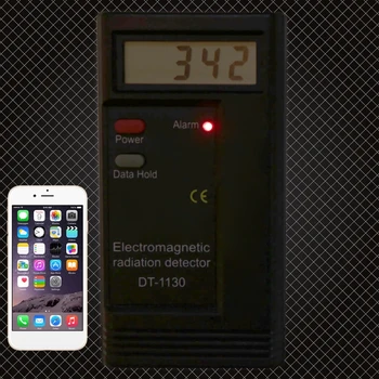 2021 Naujas elektromagnetinės spinduliuotės detektorius LCD skaitmeninis EMF matuoklio dozimetro testeris DT1130
