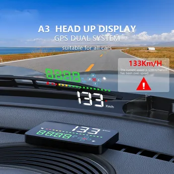 2023 A3 GPS HUD automatinis projektorius Spidometras 