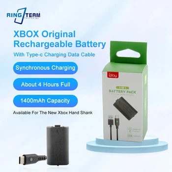 2x1400 mAh įkraunamų baterijų rinkinys, skirtas Xbox Series S/X/Xbox One S/X/Xbox One valdikliui su USB USB-C įkrovimo laidu