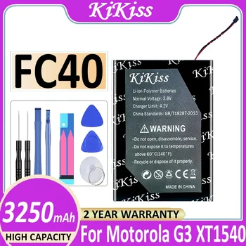 3250mAh KiKiss Baterija FC40 FC 40 FC-40 skirta Motorola Moto G 3rd G3 XT1540 XT1541 XT1543 XT1544 XT1548 XT1550 XT1557 Batterij