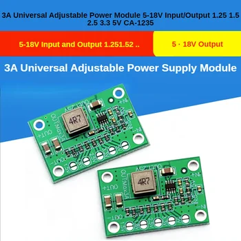 3A Universalus reguliuojamas galios modulis 5-18V įėjimas / išėjimas 1.25 1.5 2.5 3.3 5V CA-1235