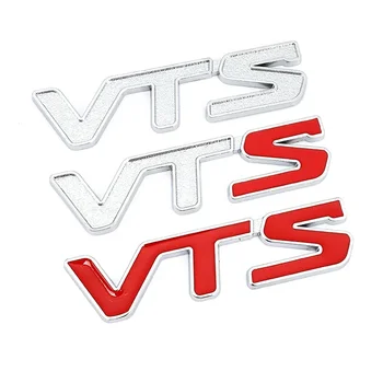 3D metaliniai automatiniai lipdukai VTS logotipo emblemos ženklelis Bagažinės lipdukai Citroen C2 C3 C4 C5 Berlingo Elysee Quatre Saxo C4L Xsara Picasso