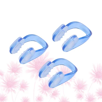 3vnt Unisex plaukimo nosies spaustuko nosies apsauga Silikoninis baseinas Priedai suaugusiems Nardymas Mėlyna