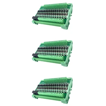 3X 16 krypčių PLC stiprintuvo plokštės izoliavimo plokštės tranzistoriaus plokštės apsaugos plokštės įvestis NPN / PNP išvestis NPN