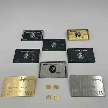 4442 Karšto pardavimo individualus dizainas Puikios kokybės vizitinė kortelė Aliuminio vizitinės kortelės spausdinimas Metalinė vizitinė kortelė