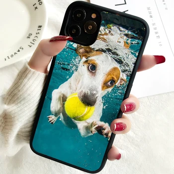 5 5S SE 2020 telefono dangtelio dėklas, skirtas iPhone 6 6S 7 8 PLUS X XS XR 11 12 13 MINI 14 PRO MAX guma Aš myliu savo Jack Russell šunį