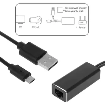587D USB 2.0 Maitinimo į RJ45 100Mbps adapteris, skirtas