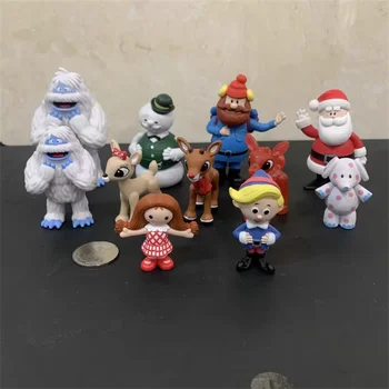 5cm animacinis filmas Hermey Yukon Sam sniego senio veiksmo figūrėlės Žaislų kolekcija Santa Rudolph Red Nose Doll