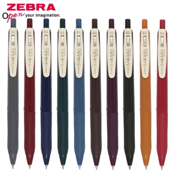 6PCS Japan ZEBRA SARASA gelinis rašiklis JJ15 retro spalvos 0,5 mm riboto leidimo rašiklio greitis sausas nuo nuovargio nesandarus rašalo parašo rašiklis