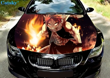 Anime Fėjos uodegos automobilio gaubtas Vinilo lipdukai Apvynioti vinilo plėvelė Variklio dangtelis Lipdukai Lipdukas Automobilio priedai Automobilio gaubto apsauga