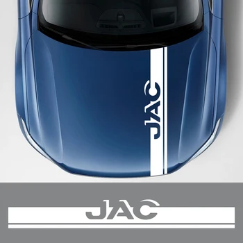 Automobilio gaubto lipdukas JAC rafinavimui J3 J2 S5 A5 J5 J6 J4 Garai S2 T8 Auto priedai Long Strip Bonnet Decor Vinilo plėvelės lipdukas