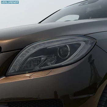 Automobilio priekinių žibintų apsauginė plėvelė Rūkyta juoda atspalvio plėvelė Vinilo skaidrus TPU lipdukas Mercedes Benz MLClass W166 AMG 2012-2015