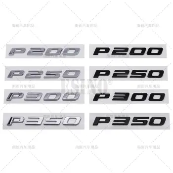 Automobilio stilius P200 P250 P300 P350 3D ABS Chrome emblema Automobilio ženklelio lipdukas Decal automatinis priedas, skirtas Jaguar XE XF XJ XJL F-pace