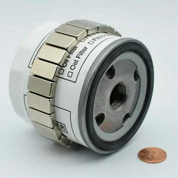 Automobilių magnetas Alyvos filtras NdFeB Neodimio magnetai 150 laipsnių C filtrai gali apsaugoti jūsų variklį 20x10x5 +/-0.1mm 10vnt