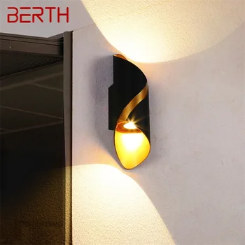 BERTH lauko sieninis šviestuvas LED vandeniui atsparus sieninis šviestuvas Modernus vidinis kiemas Kūrybingas dekoratyvinis sodas Veranda Balkonas Kiemas