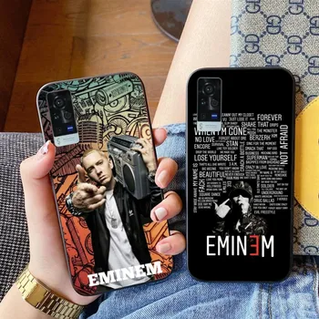 Cool E-Eminem mobiliojo telefono dėklas, skirtas VIVO Y95 Y93 Y31 Y20 V19 V17 V15 Pro X60 NEX Juoda Minkštas telefono dangtelis Funda