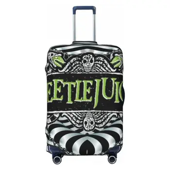 Custom Horror Movie Beetlejuice bagažo dangtelio apsauga Elastic Tim Burton stiliaus kelioninių lagaminų užvalkalai