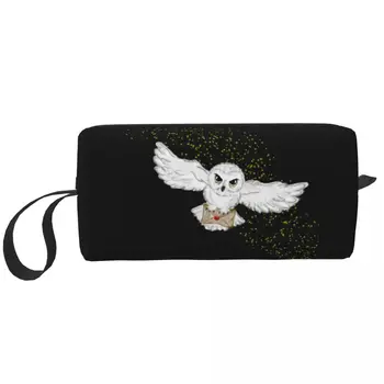 Custom Owl Flight Tote krepšys Tualeto reikmenų krepšys moterims Raganos stebuklingas kosmetinis makiažo organizatorius Lady Beauty Storage Dopp rinkinio dėklas
