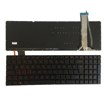 Czech Foninis apšvietimas Nauja nešiojamojo kompiuterio klaviatūra, skirta ASUS GL752 GL752V GL752VL GL752VW GL752VWM ZX70 ZX70VW G58 G58JM G58JW G58VW CZ išdėstymas