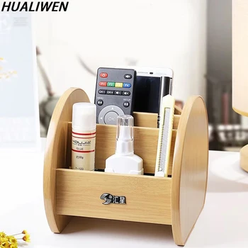 Darbalaukio daiktadėžė, medinis universalus nuotolinio valdymo pultas, stalčiaus stiliaus biuro vizitinių kortelių dėžutė, rašiklio laikiklis, minimalistinis
