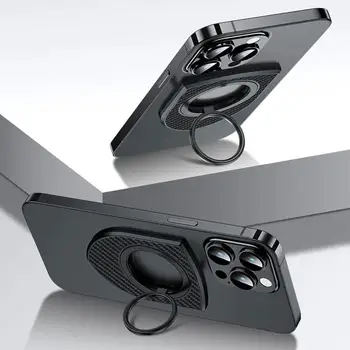 Dvipusis magnetinis telefono stovas, skirtas iPhone 15 14 Pro Max, skirtas MagSafe magneto siurbimo sienelių laikikliui 360 sulankstomas stovas