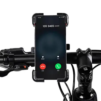 Dviračio telefono laikiklis 360° mobiliojo telefono stovas Atsparus smūgiams Rotamas aliuminio reguliuojamas dviračio telefono laikiklis Neslidus laikiklis Įranga