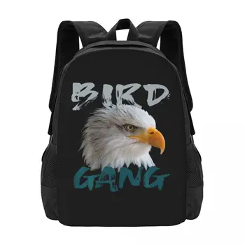 Eagle Bird Gang Funny Philadelphia Gifts Bendradarbiavimo kuprinė Didelės talpos mielas sulankstomas 3D spausdinimas