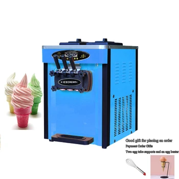 Efektyvus ir lengvai valdomas elektrinis ledų aparatas Galinga nerūdijančio plieno vertikali šaldyto jogurto mašina