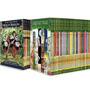English Magic Tree House 1 sezonas ir 2 sezonas Anglų kalbos skaitymo istorijų knygos Vaikų nuotykių mokslo knygos