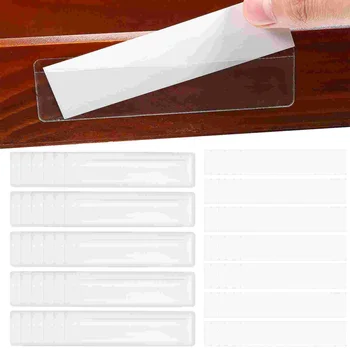 Etikečių laikikliai Lipnios lentynos etikečių rodyklės kortelių kišenės stalčių etiketės Lentyna su popierinėmis etiketėmis Kanceliarinės prekės Biuro reikmenys