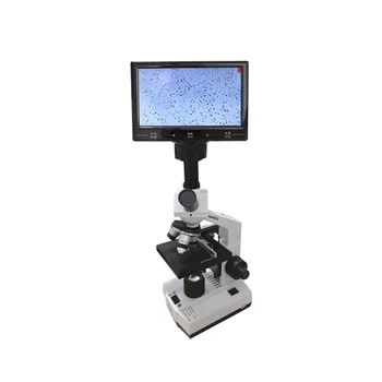 Geriamosios biologijos pastovios temperatūros mikroskopas su 7inch / 9inch skaitmeniniu LED ekranu spermos ląstelių biomikroskopui stebėti
