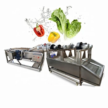 Geros kokybės automatinė daržovių ir vaisių skalbimo mašina pramoniniam naudojimui