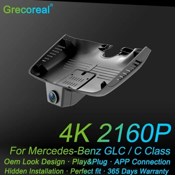 Grecoreal 4K Wifi Dash Cam Car Dash Camera Play Plug Dashcam for Mercedes Benz C Class W205 GLC X253 AMG GLC43 GLC63 C43 C63