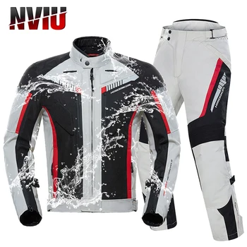 HEROBIKER Neperšlampama motociklo striukė Four Seasons Man Racing Suit Wearable Motocycle Jacket+Motorcycle Pants Moto Set