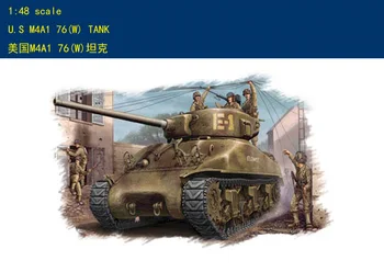 Hobby Boss 84801 1/48 U.S M4A1 76(W)Tank hobbyboss-Scale Model Kit