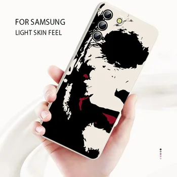 Jokers siaubo telefono dėklas, skirtas Samsung Galaxy S23 S22 S21 S20 FE Ultra Plus S10 Lite 5G Liquid Rope Funda dangteliui