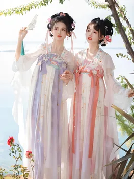 kinų Hanfu moterų krūtinės ilgis Han Element pavasario/vasaros dienos Hanfu elegantiškas Han elementų rinkinys