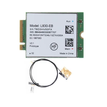L830-EB 4G WiFi kortelė+Antenos modulis Thinkpad X280 T480 T580 P52S L480 L580 T490 T590 P53S T490S X390 L490 L590