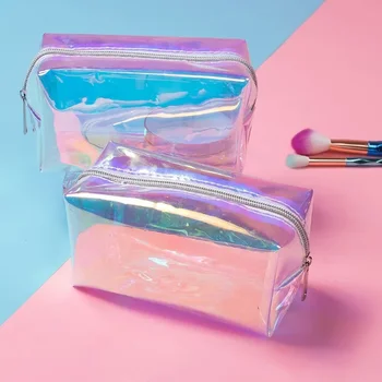 Lazerinis makiažo krepšys Creative Simple Portable High Appearance Level Solid Color Premium Makeup Storage Bag Kelioninis makiažo krepšys