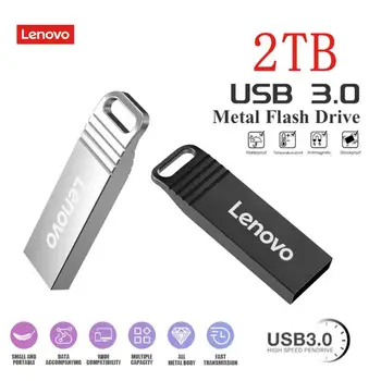 Lenovo USB atmintinė 2TB Pendrive 128GB Mini didelės spartos metalinis U diskas Nešiojamasis diskas USB Memoria 1TB 512GB 256GB USB atmintis
