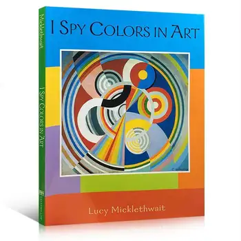Milu Original English I Spy Colors In Art Hardcover Picture Book Children's