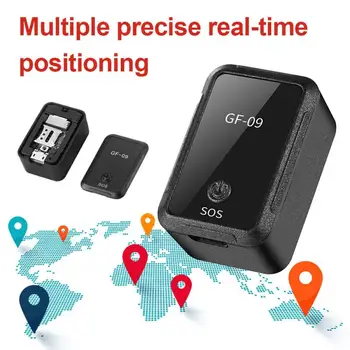 Mini GPS sekiklis GF07/GF09 Nepamestas vietos sekimo įrenginys naminiams gyvūnėliams Pagyvenusiems žmonėms realaus laiko sekimas Šunų GPS