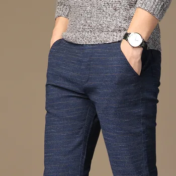 MRMT 2023 Brand Mens Spring And Summer Casual Pants Vyriškos dryžuotos mikro elastinės tiesios kelnės