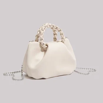 Nauja 2022 m. vasara Moteriškas krepšys Mados šviesos dizaineris Moterys Prabangios rankinės nišos dizainas Universalus nešiojamas debesų krepšys Mieli krepšiai