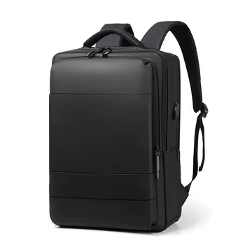 Neperšlampamos vyriškos kuprinės Verslas 15.6 nešiojamojo kompiuterio kuprinėje Fashion Mochila Luxury School USB Charging Travel Bag Man
