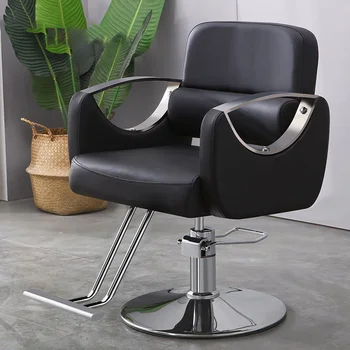 Prabangi odinė salono kėdė 